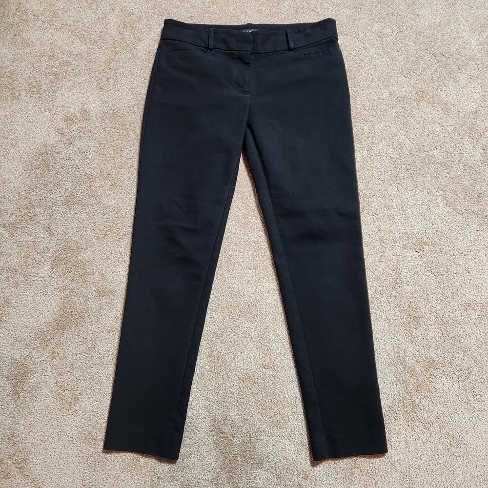 LOFT Women 2 Black Low Rise Skinny Chino Pants